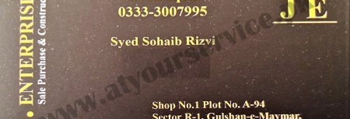 J. Enterprises – Sector R1, Gulshan e Maymar, Karachi