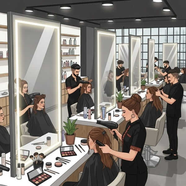 Beauty parlors and salons in Pakistan offering hair, makeup, and skincare services