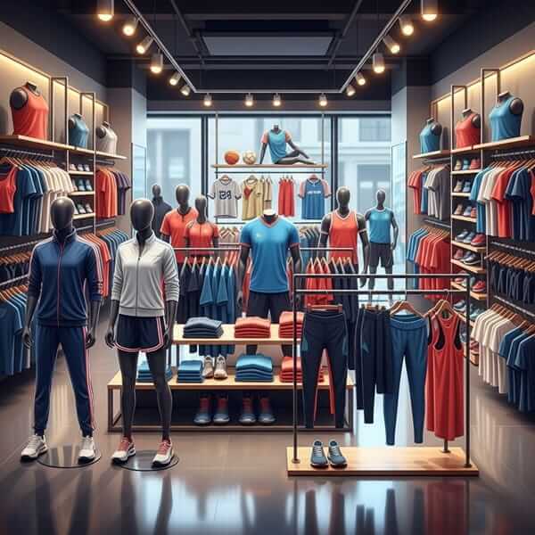 Sports garment stores in Pakistan selling activewear and athletic clothing